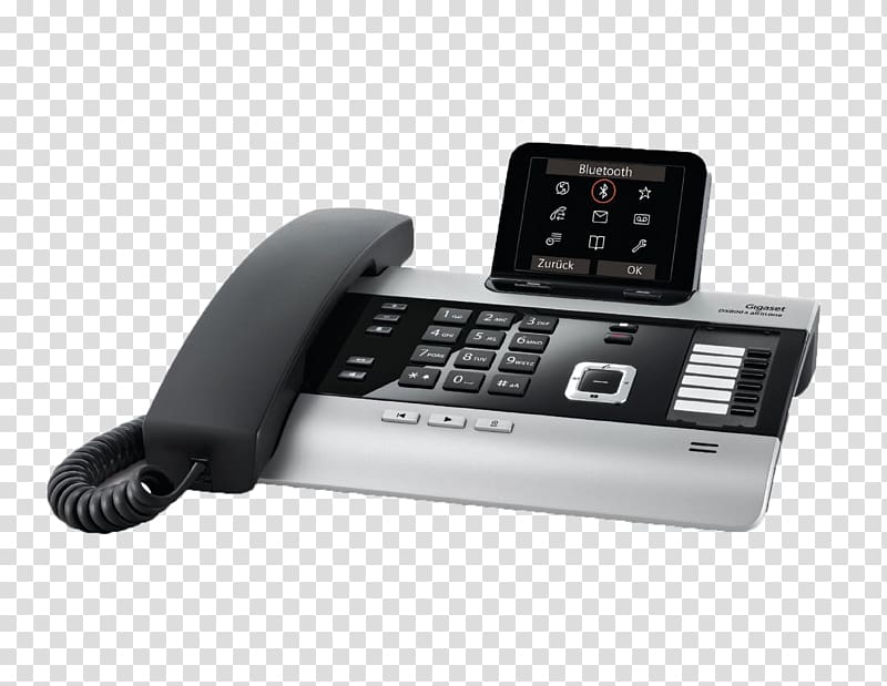 Gigaset DX800A all in one Gigaset Communications Digital Enhanced Cordless Telecommunications Cordless telephone, panasonic transparent background PNG clipart