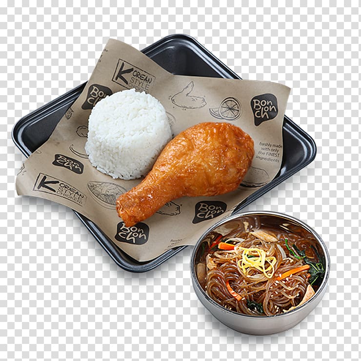 Asian cuisine Animal source foods Lunch Recipe, bonchon menu transparent background PNG clipart