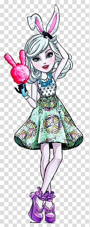 Ever After High Royal Bunny Lapin Doll Ever After High Royal Bunny Lapin Doll Monster High Character, doll transparent background PNG clipart