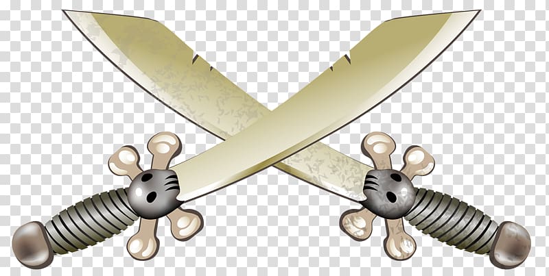 Knife Japanese sword , Two knives transparent background PNG clipart