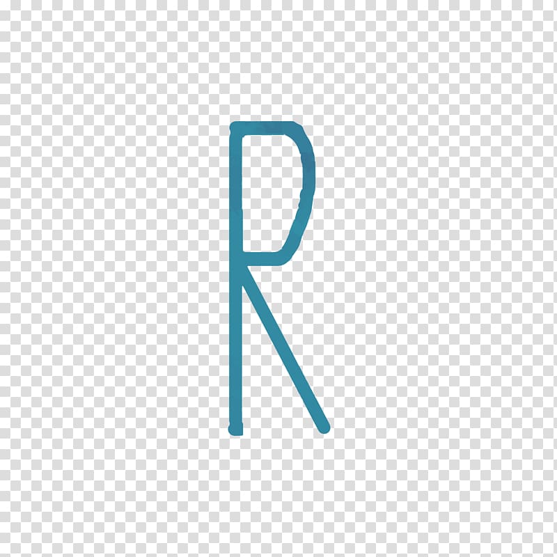 Logo Brand Font, Blue watercolor letters R transparent background PNG clipart