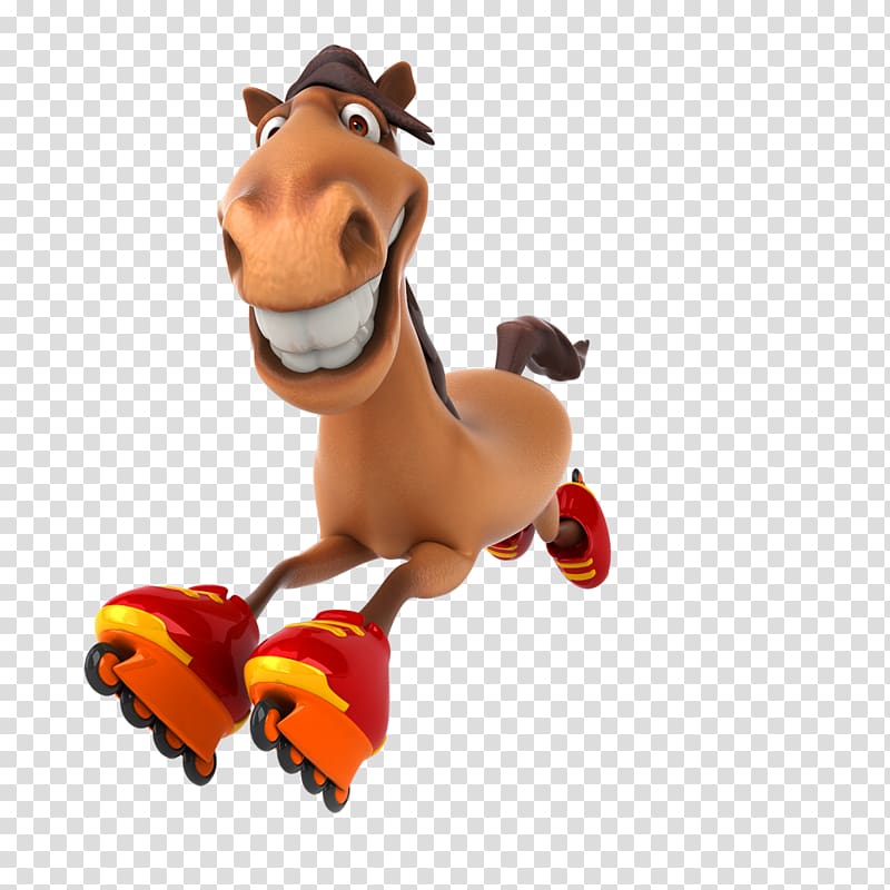 Clydesdale horse Cartoon Animation, funny transparent background PNG clipart