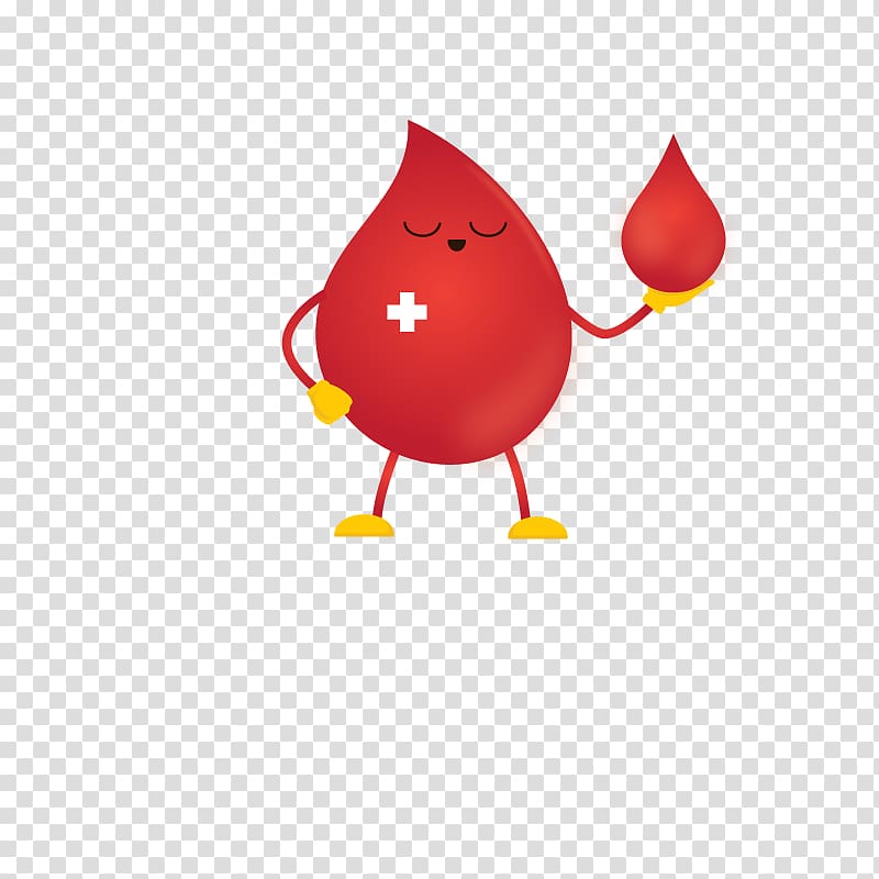 red cartoon character illustration, Blood donation Blood bank Charitable organization, blood transparent background PNG clipart