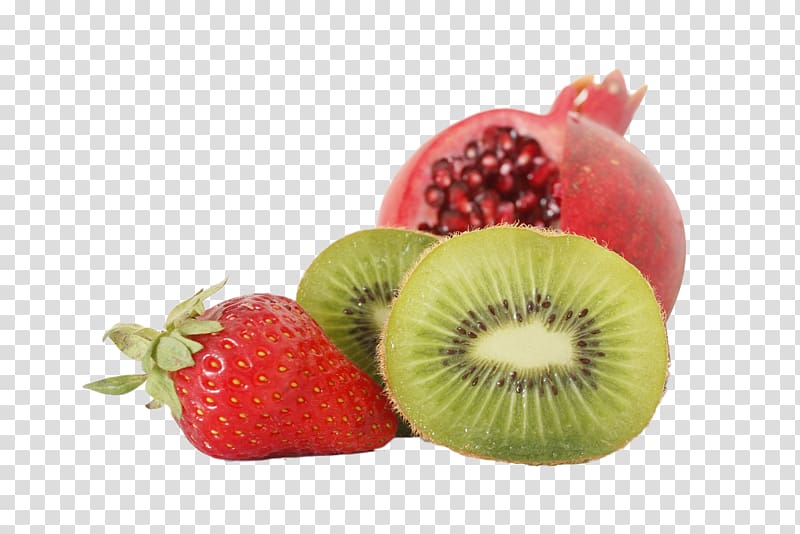 Kiwifruit Food Strawberry Pomegranate, Pomegranate Strawberry Kiwi transparent background PNG clipart