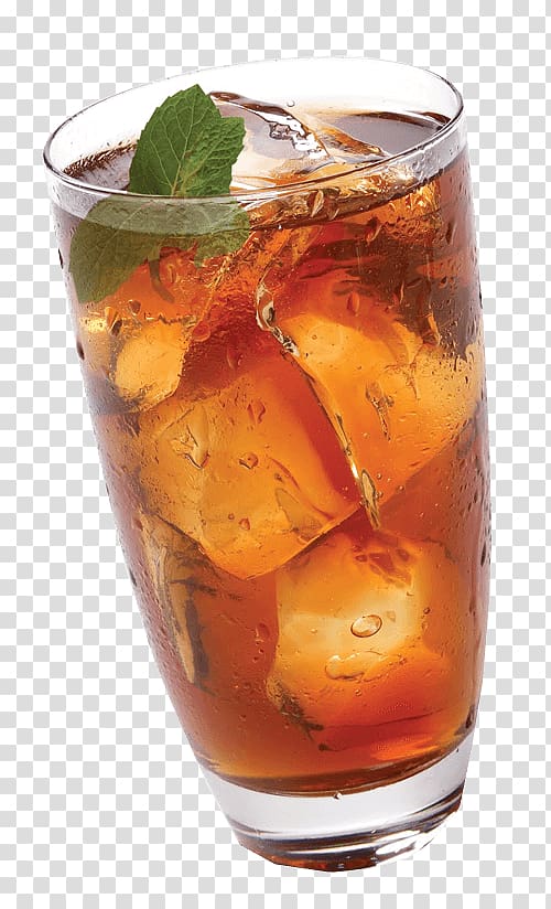 glass of iced tea, Cocktail garnish Spritz Long Island Iced Tea Rum and Coke, iced tea transparent background PNG clipart