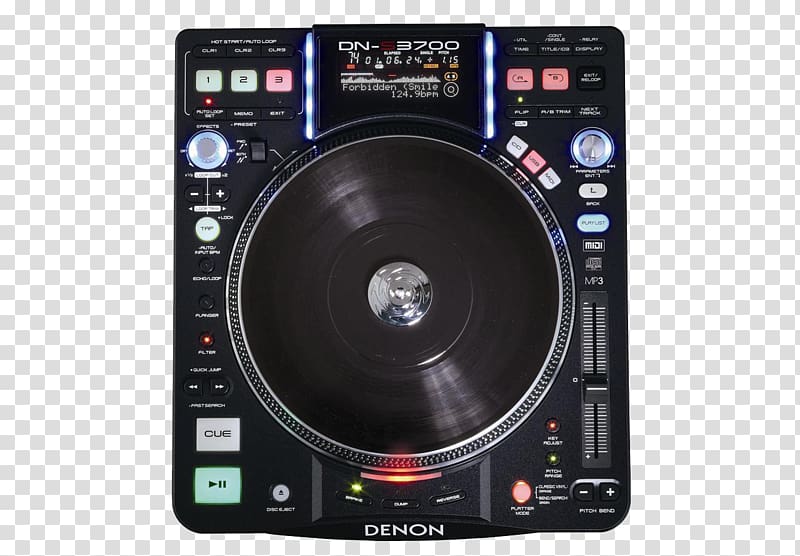 Audio Disc jockey Denon DS3700 Direct-drive turntable, Turntable transparent background PNG clipart