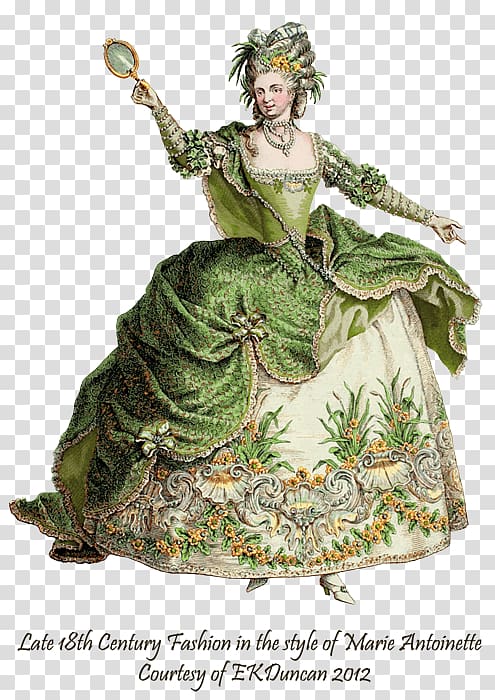 Fashion plate 18th century Galerie des Modes et Costumes Français, dress transparent background PNG clipart