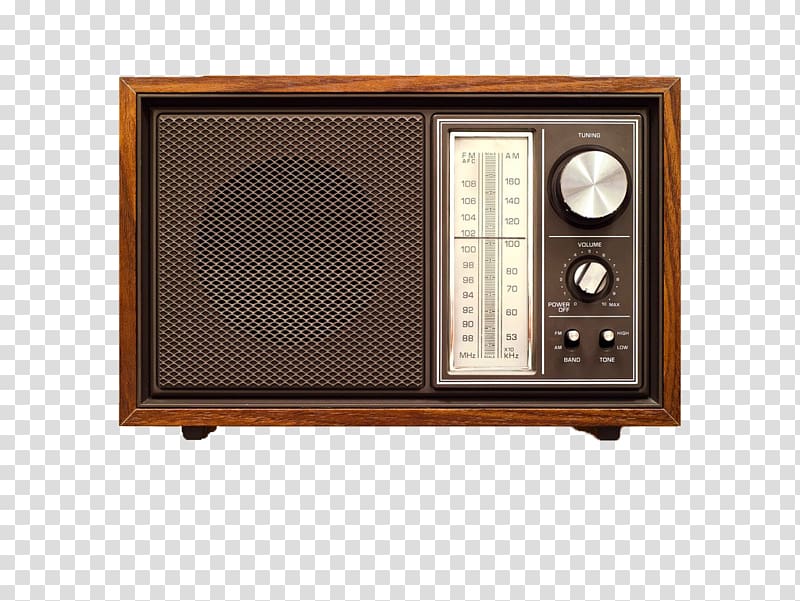 Radio receiver u6536u97f3u673a, Old, fashioned radio transparent background PNG clipart