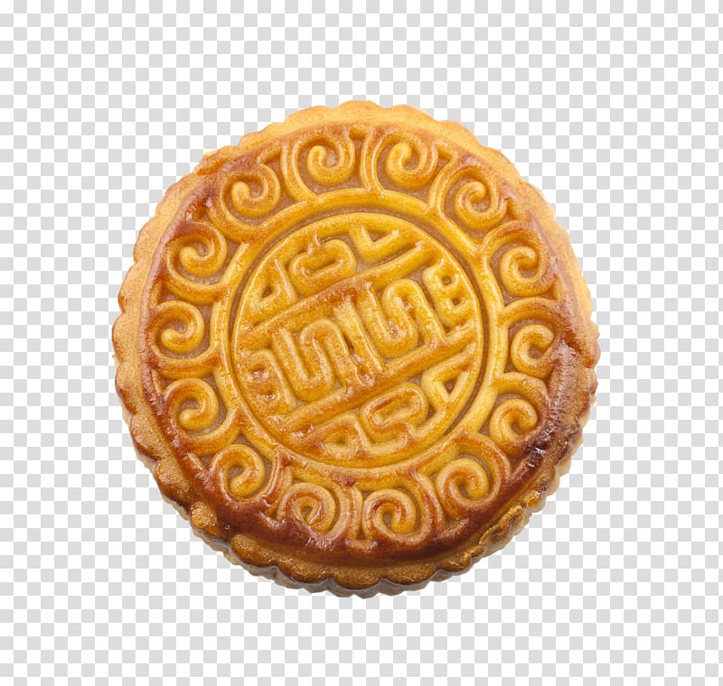 round biscuit, Snow skin mooncake Cookie Lotus seed paste Mid-Autumn Festival, Lotus seed paste mooncake transparent background PNG clipart