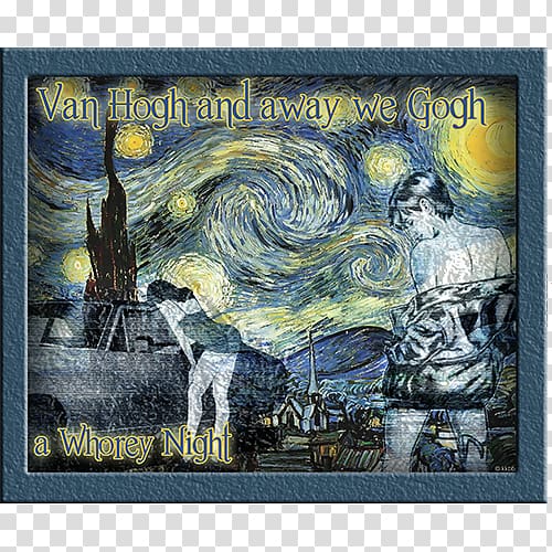The Starry Night Starry Night Over the Rhône Café Terrace at Night Painting Post-Impressionism, van gogh transparent background PNG clipart