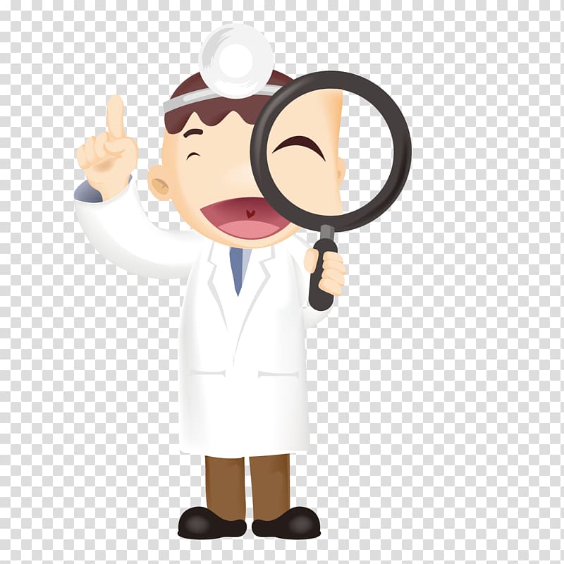 Physician Cartoon Adobe Illustrator Silhouette, pattern material health check the body transparent background PNG clipart
