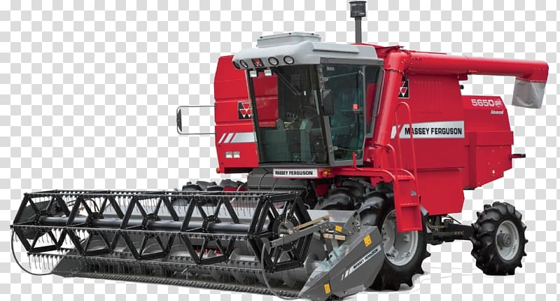 Reaper Machine Tractor Combine Harvester Massey Ferguson, tractor transparent background PNG clipart