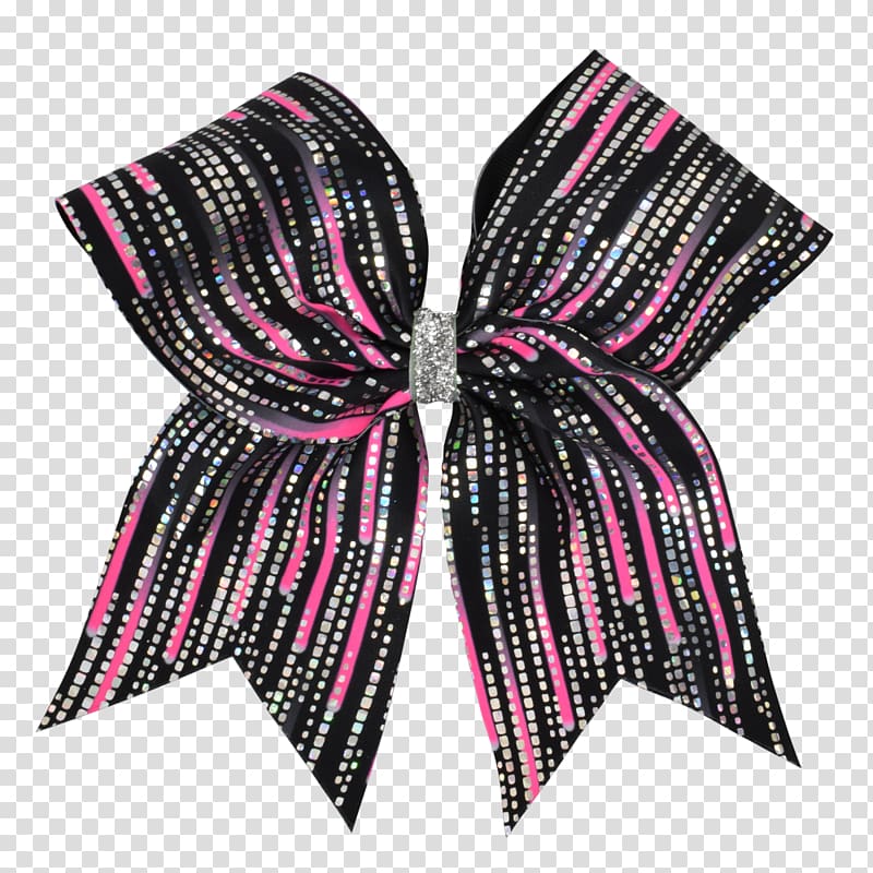 Cheerleading Dance Necktie Hair Black M, Cheer bow transparent background PNG clipart