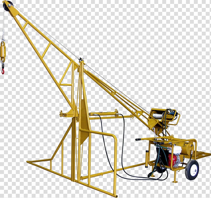 Crane Machine Hoist Lifting equipment Roof, hoisting transparent background PNG clipart