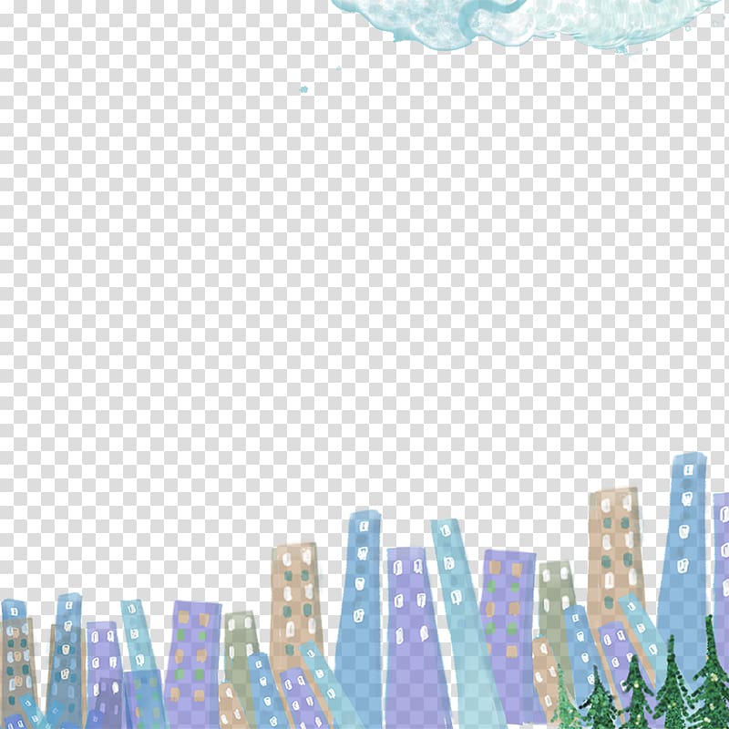Cartoon Drawing Winter , Hand-painted winter background transparent background PNG clipart