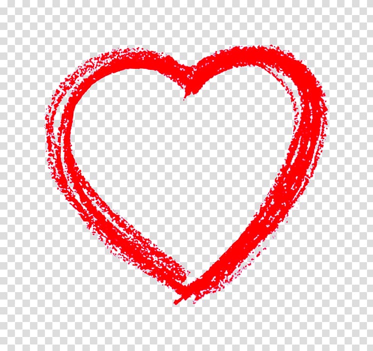 red heart-shaped elements transparent background PNG clipart