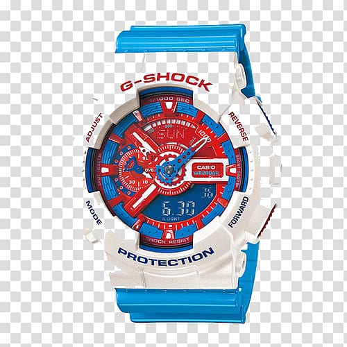 Casio F-91W Watch G-Shock Strap Jewellery, Casio watch Captain America transparent background PNG clipart