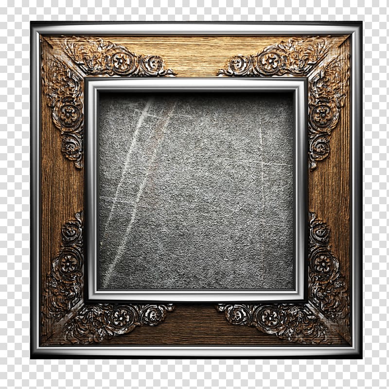 frame , Vintage silver frame transparent background PNG clipart