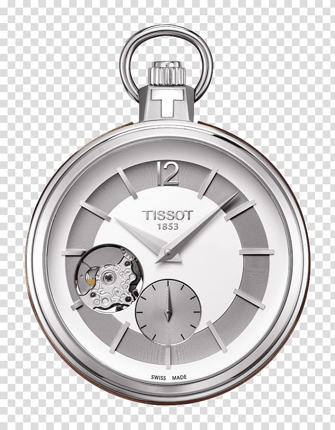 Pocket watch Tissot Savonnette, watch transparent background PNG clipart