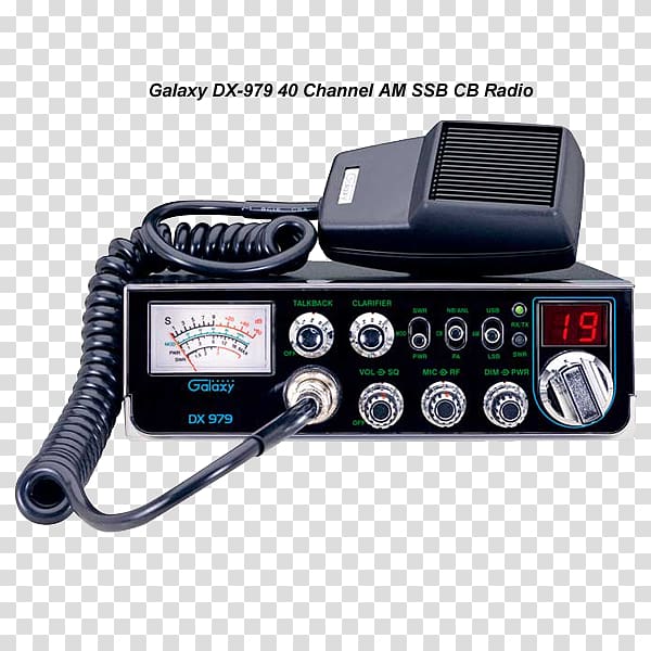 Citizens band radio Microphone DXing Galaxy DX-979, cb radio transparent background PNG clipart