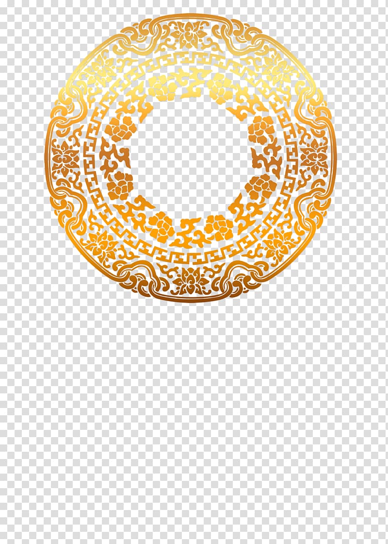 golden circle transparent background PNG clipart