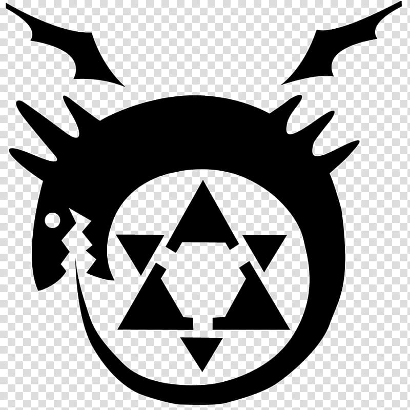 Edward Elric Fullmetal Alchemist Homunculus Ouroboros Sloth, fullmetal alchemist symbol transparent background PNG clipart
