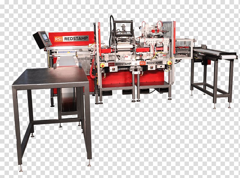 Machine RED Stamp Inc Engineering Service Material handling, machinery border material transparent background PNG clipart