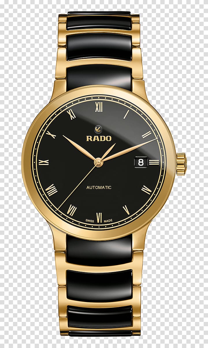 Rado Centrix Automatic watch Rolex Day-Date, watch transparent background PNG clipart