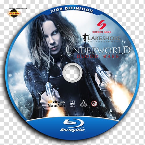 Underworld: Blood Wars Selene Kate Beckinsale Werewolf, Disc Covers transparent background PNG clipart