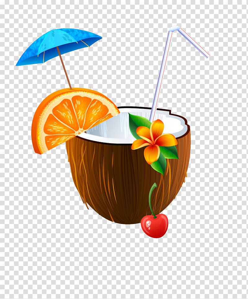 coconut drink , Cocktail Coconut water Coconut milk, Floating coconut transparent background PNG clipart