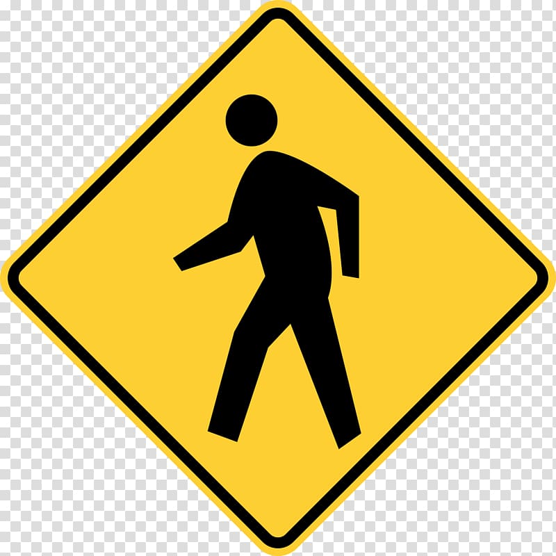 Pedestrian crossing Traffic sign Warning sign Manual on Uniform Traffic Control Devices, traffic light transparent background PNG clipart