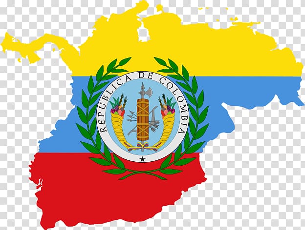 Flag of Gran Colombia Flag of Colombia United States of Colombia, map transparent background PNG clipart