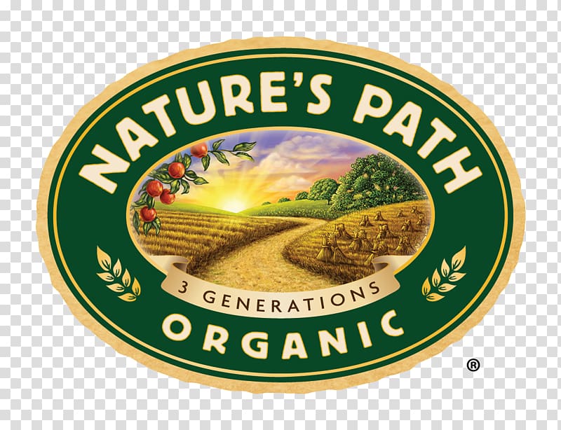 Organic food Nature\'s Path Breakfast cereal Gluten-free diet, organic certification logo transparent background PNG clipart