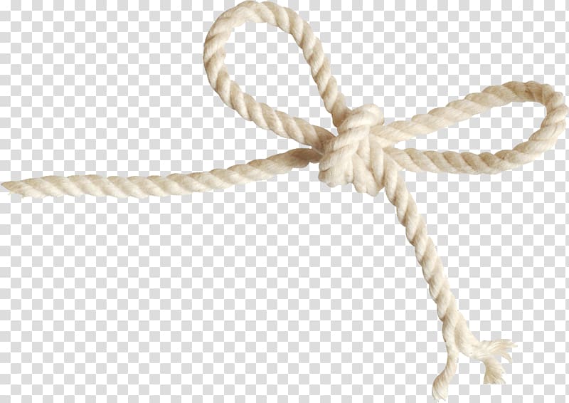 White tied rope, Rope Twine, rope transparent background PNG