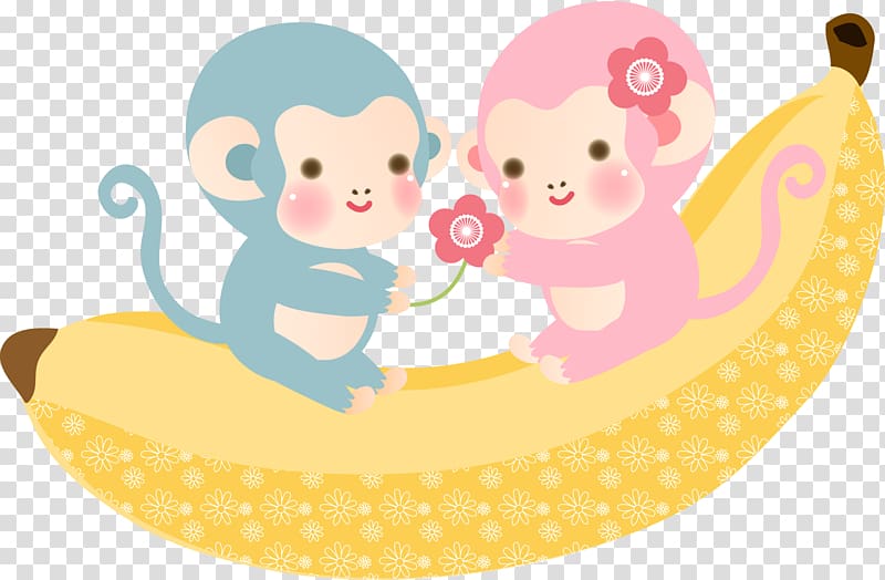 Monkey New Year card Sexagenary cycle , monkey transparent background PNG clipart