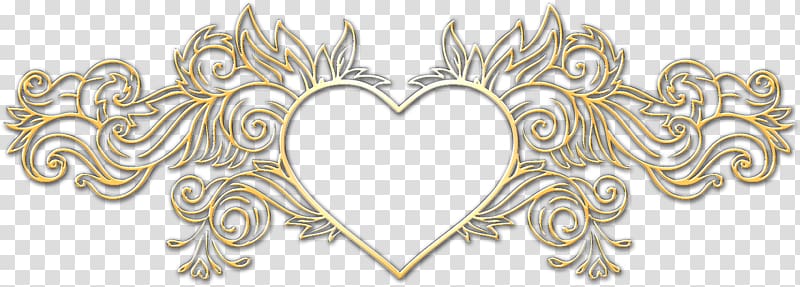 Machine embroidery Organ Pattern, GOLDEN HEART transparent background PNG clipart