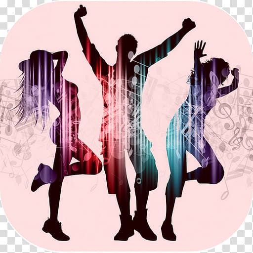 Dance party Music Pole dance, Silhouette transparent background PNG clipart