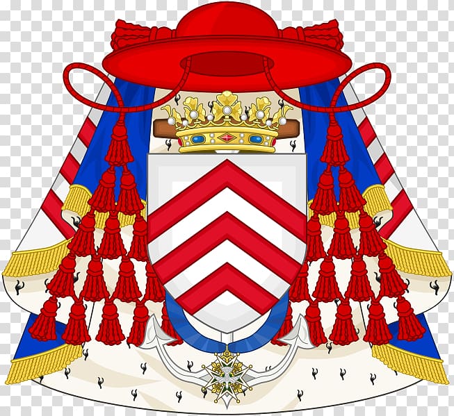 Triple portrait of Cardinal de Richelieu Coat of arms Duke of Richelieu Siege of La Rochelle, france transparent background PNG clipart