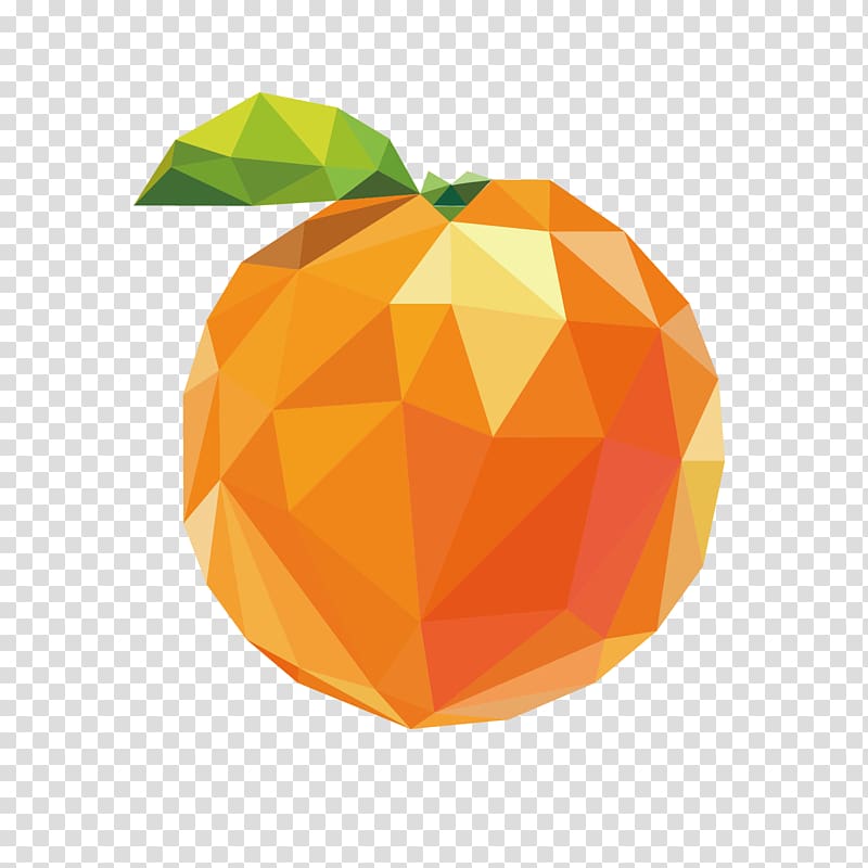 polygon orange transparent background PNG clipart