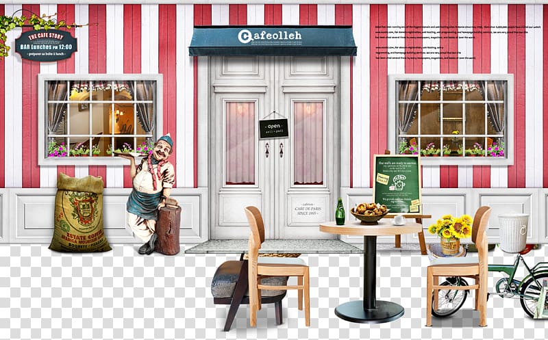 Coffee Cafe Bar Restaurant, Cafes and old man transparent background PNG clipart