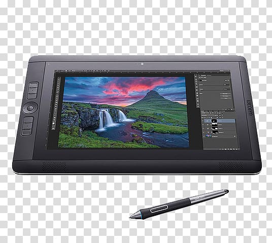 Intel Core i7 Wacom Cintiq Companion 2 DTH-W1310P Interactive tablet DDR3 SDRAM, Tablet apple transparent background PNG clipart