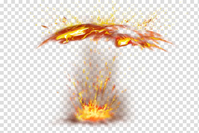 Fire Light Flame Explosion, Warm flame burning charcoal transparent background PNG clipart