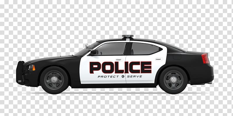 black and white Dodge Charger police car illustration, Police car Dodge Charger Police officer, Black police car side transparent background PNG clipart