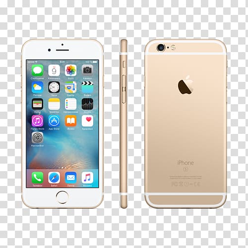 iPhone 6s Plus Apple Telephone rose gold, apple transparent background PNG clipart