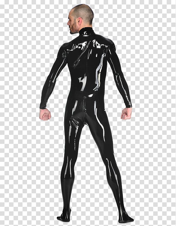 Bodysuit Zentai Catsuit Spandex Latex, rubber woman suit transparent background PNG clipart