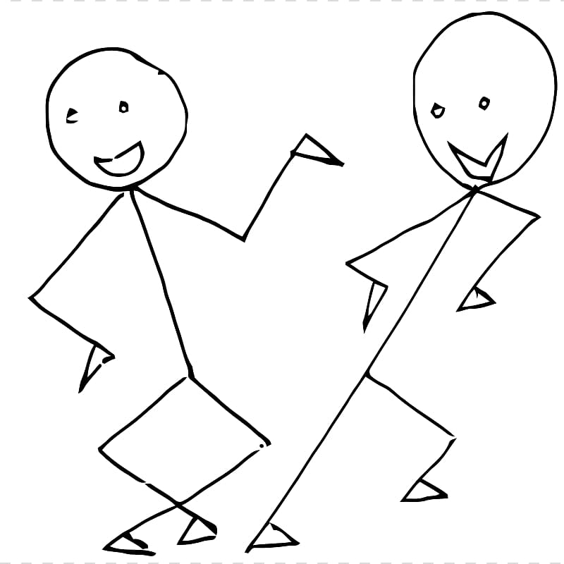 Stick figure Dance , Dance Cartoon transparent background PNG clipart