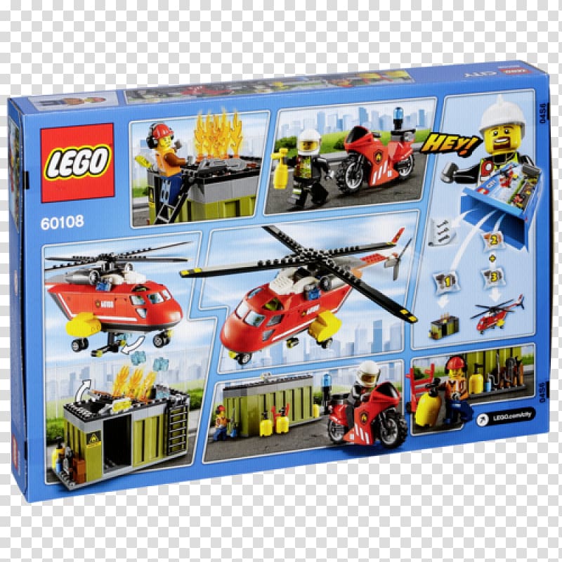 LEGO 60108 City Fire Response Unit Amazon.com Lego City Toy, toy transparent background PNG clipart