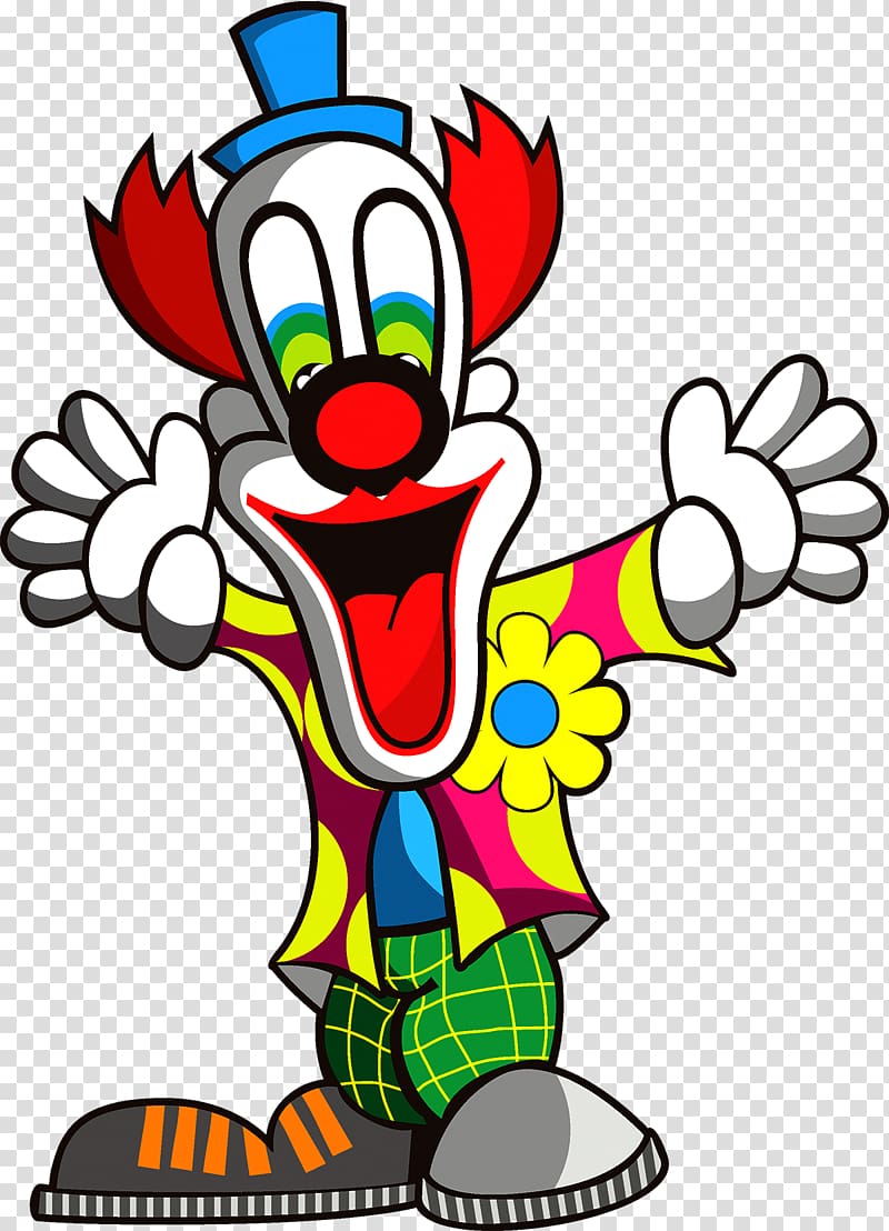 Clown Cartoon Circus Humour, Circus clown transparent background PNG clipart