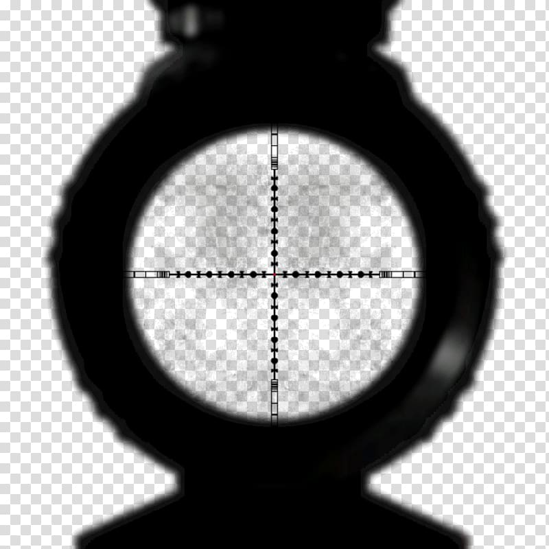 Reticle Sniper Telescopic sight, scopes transparent background PNG clipart