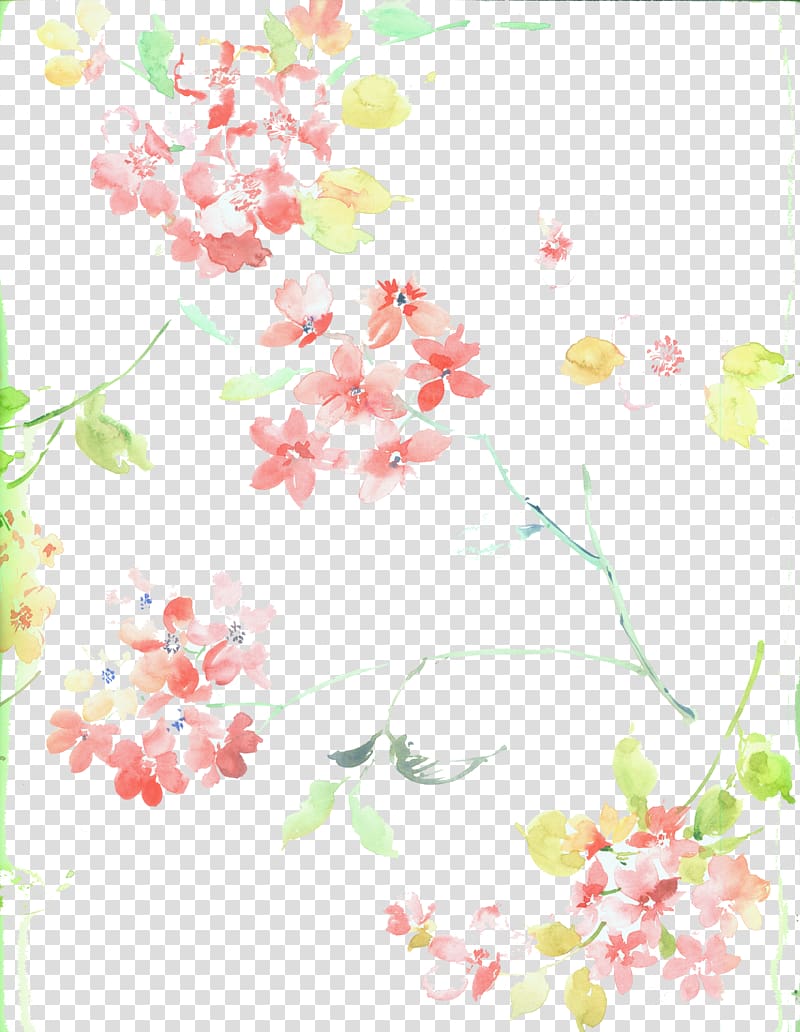 pink flower frame, Cherry blossom Flower, Cherry blossoms transparent background PNG clipart